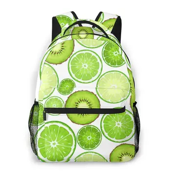 

Mountaineering Backpack Green Kiwi And Lime Slices Shoulder Bags Backpacks