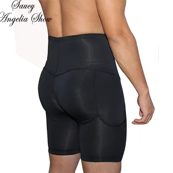 

Large Size Men'S Padded Buttock Lift Control Panties High Waist Tights Weight Loss Toning Pad To Enhance Men'S Toning Shorts