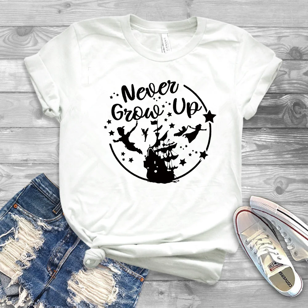 2019 Peter Pan Never Grow Up Shirt I'm So Fly Never Land T shirt Magci  Kingdom Lost Boy Tee shirts|T-Shirts| - AliExpress