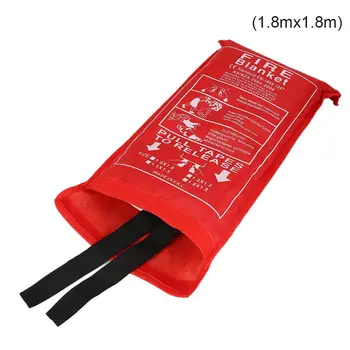 

1.8m x1.8m Fiberglass Emergency Fire Safety Blanket for Kitchen Camping Fireplace Grill Car