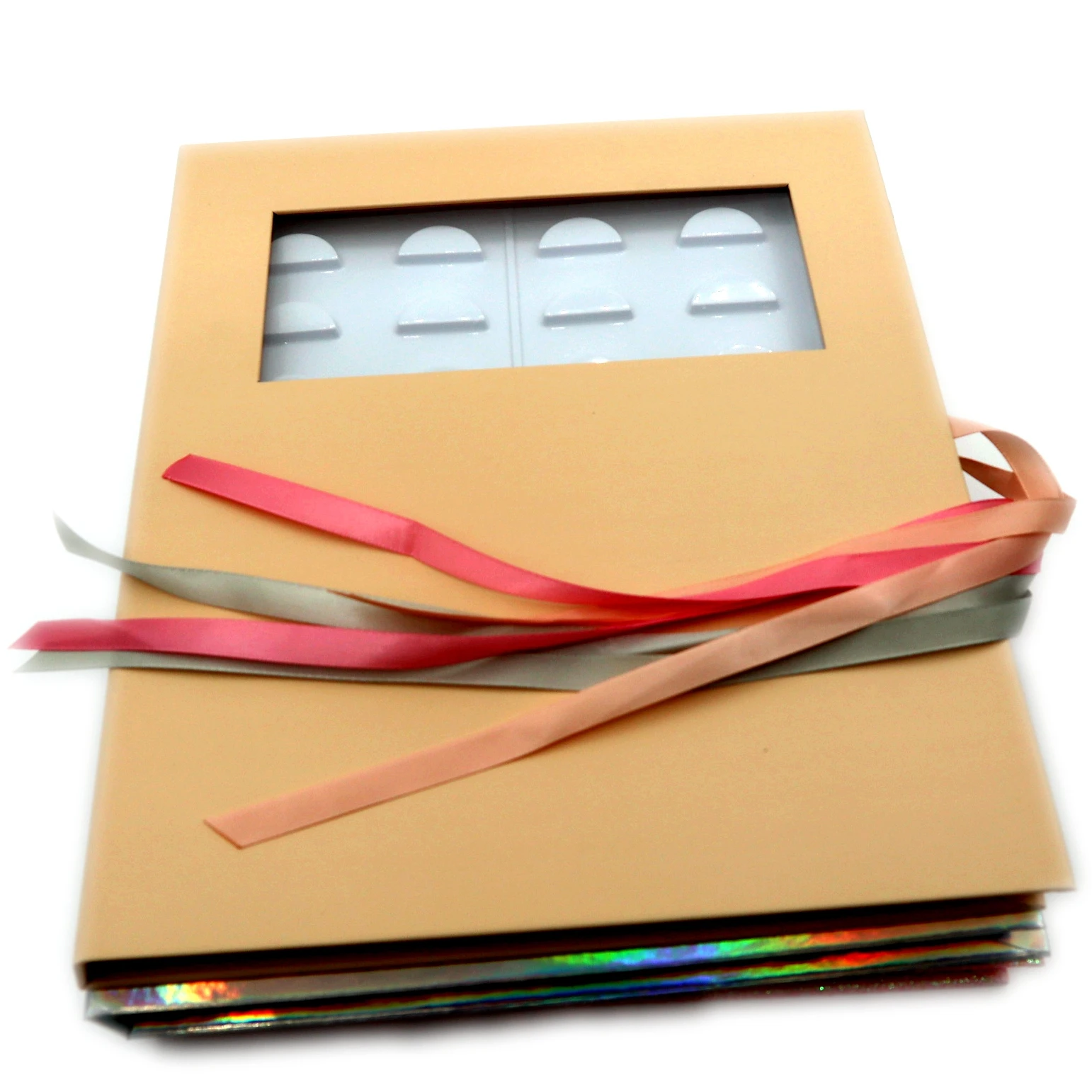 

Органайзер для накладных ресниц, с блестками, 16 пар