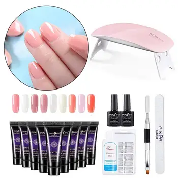 

Poly UV Gel Set Builder Nail Gel Clear Acrylic Gel Quick Building Finger Extension Soak Off UV Gel Polish Polygel