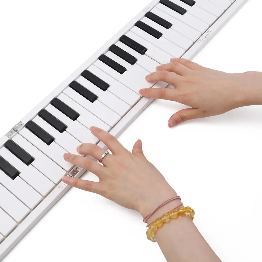 NikoMaku Digital Piano 88 Keys Foldable Portable Piano Keyboard Electric  Keyboard Folding Piano MIDI Semi Weighted Touch Sensitive Keys Full Size  Keys