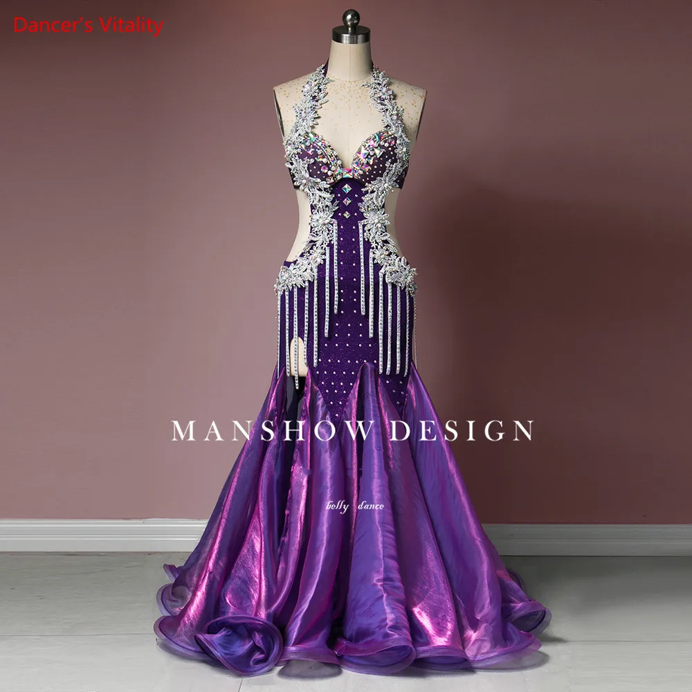 Belly Dance Costume New High-end DressCovering Sexy Slim Flowing Fringe Custom Made Oriental Dress | Тематическая одежда и