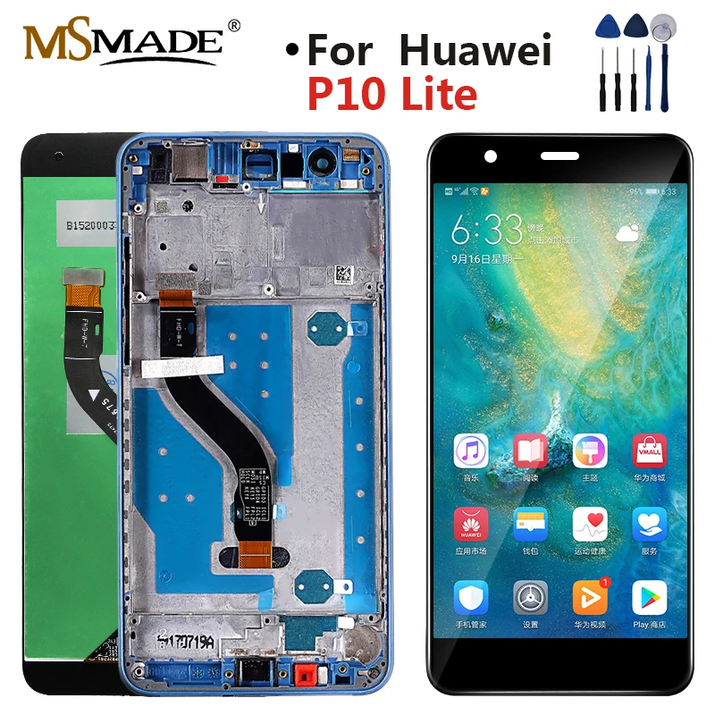 

5.2" AAA Quality LCD For HUAWEI P10 Lite Lcd Display Screen With Frame For HUAWEI P10 Lite WAS-LX1 WAS-LX2 WAS-LX3 WAS-LX1A
