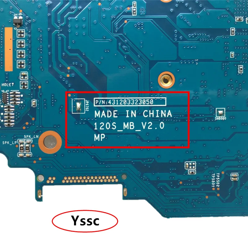 Новая материнская плата P/N:431203323050 для Lenovo ideapad 120S 11IAP 5B20P23755 с процессором N3350 2 Гб