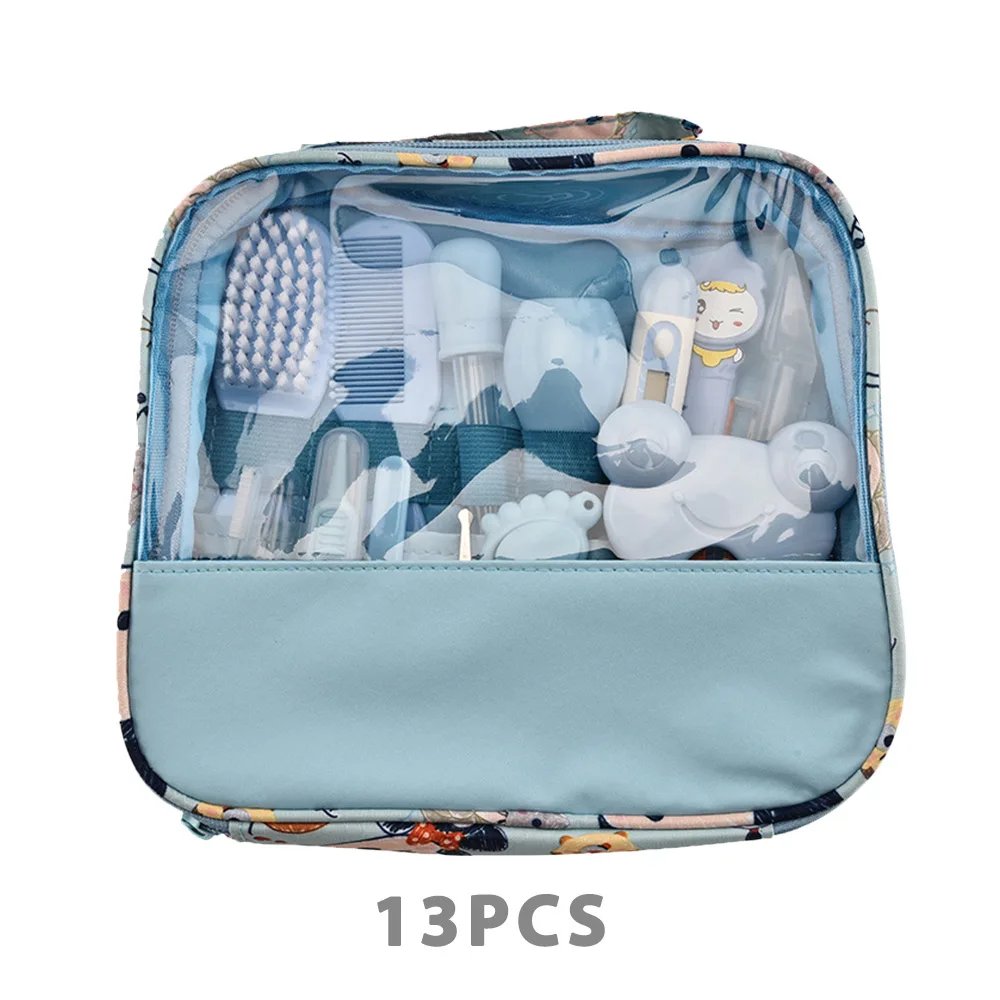 Милый набор для ухода за новорожденным, термометр, щетка для ухода за ребенком, набор для ухода за новорожденным, многофункциональный детский набор для ухода за здоровьем, аксессуары - Цвет: PJ3578E