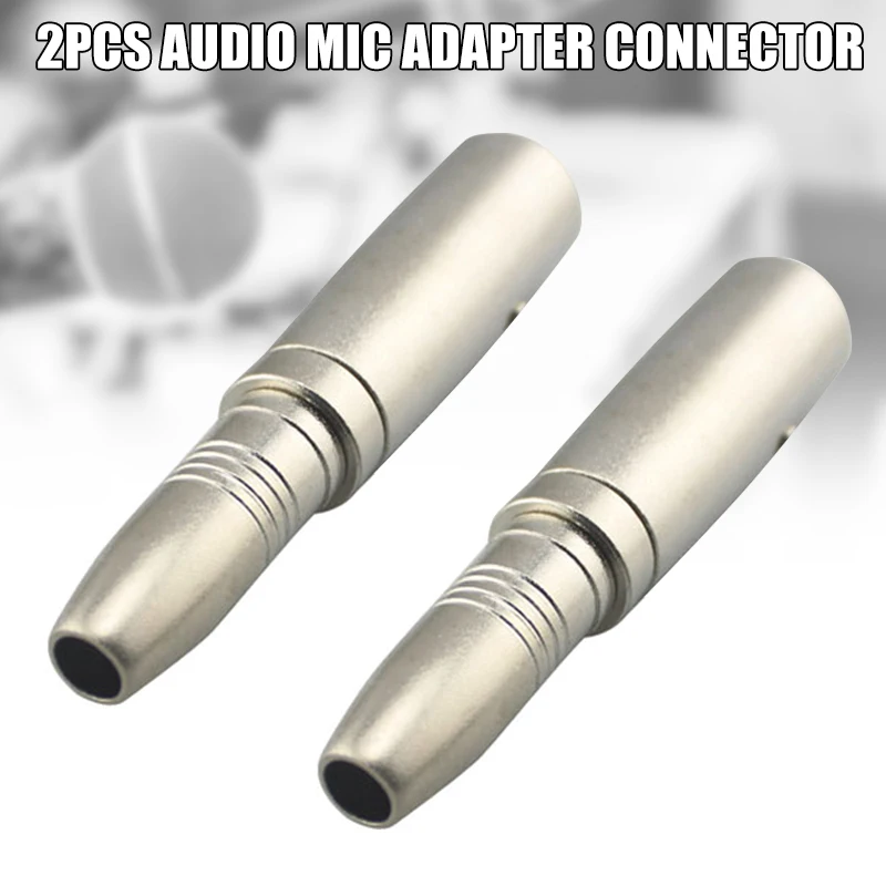 2 шт 6,5 мм мама до 6,35 мм штекер аудиосигнала Mic адаптер Разъем аксессуары PUO88