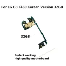 Протестированная Полная работа оригинальная разблокированная системная плата для LG G3 F460 Корейская версия 32GB Материнская плата логическая схема электронная панель