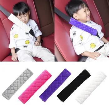 

New 2 Pcs Car Seat Belt Shoulders Pads Covers Warm Short Plush Safety Shoulder Protection Auto Interior Accessories 4 Season
