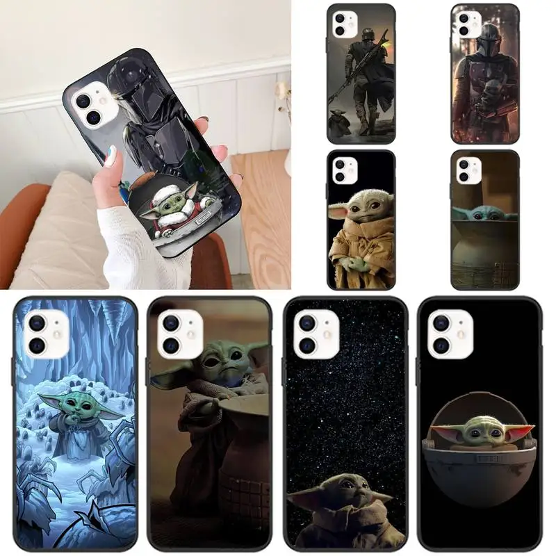 Cartoon Yodas Cute Lovely Baby Phone Case For iPhone 11 12 Mini 13 Pro XS Max X 8 7 6s Plus 5 SE XR Shell |