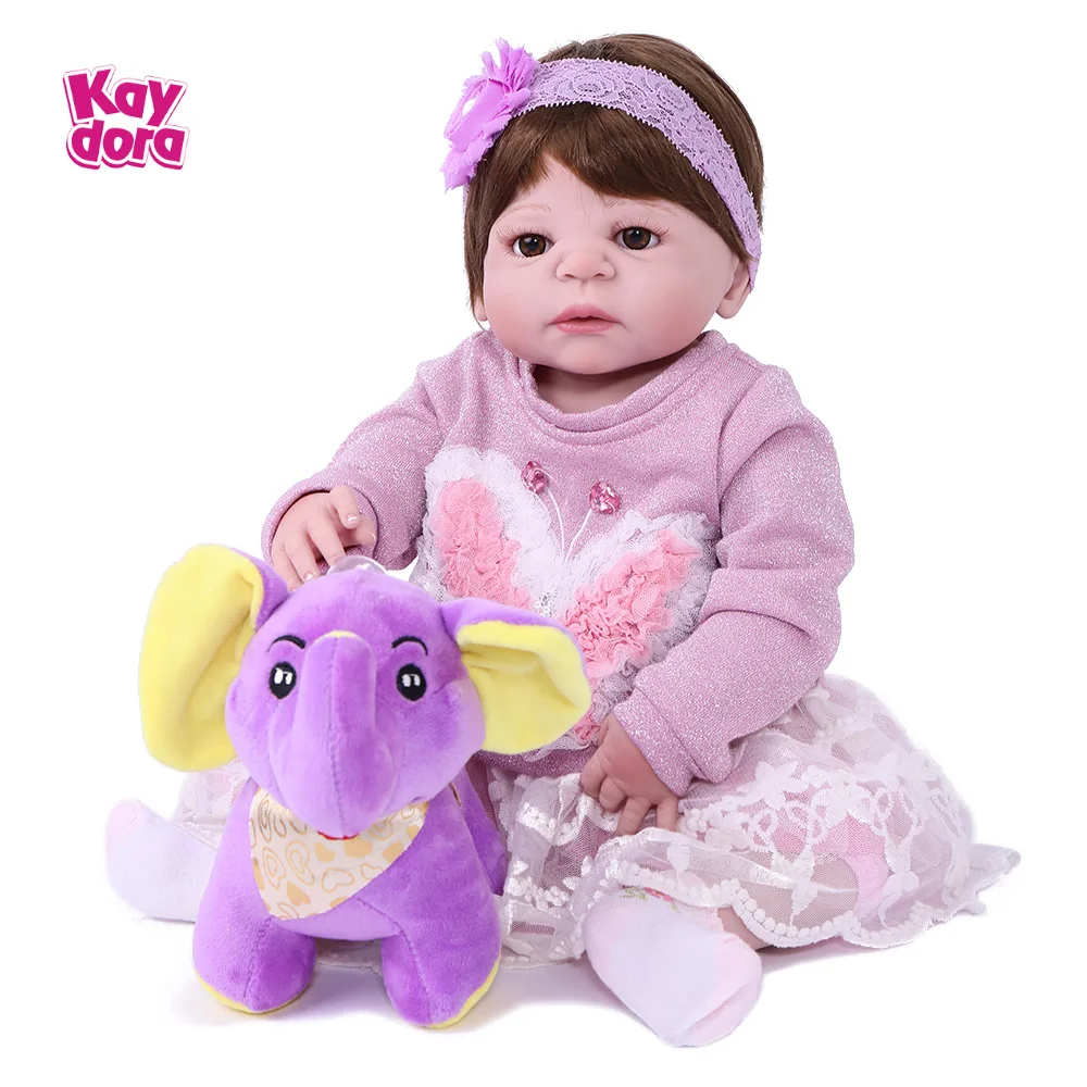 22 дюйма 55 см силиконовые куклы Reborn Baby Alive Bebe Boneca Lifelike Kids Menina Игрушки для маленьких