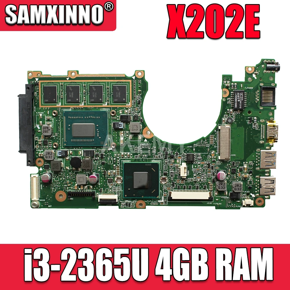 X202E материнская плата i3 2365 4 ГБ для ASUS Q200E S200E X201E X201EP ноутбука плата|motherboard for