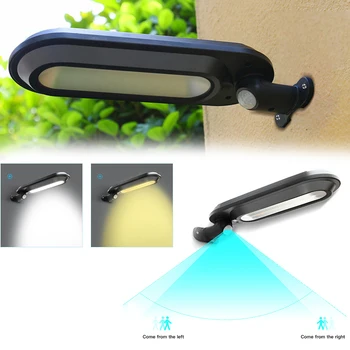 

Upgraded Solar Light PIR Motion Sensor Garden Wall Solar Light Water-Proof Wide Angle Solar Street Lamp 180 Degree Rotation z