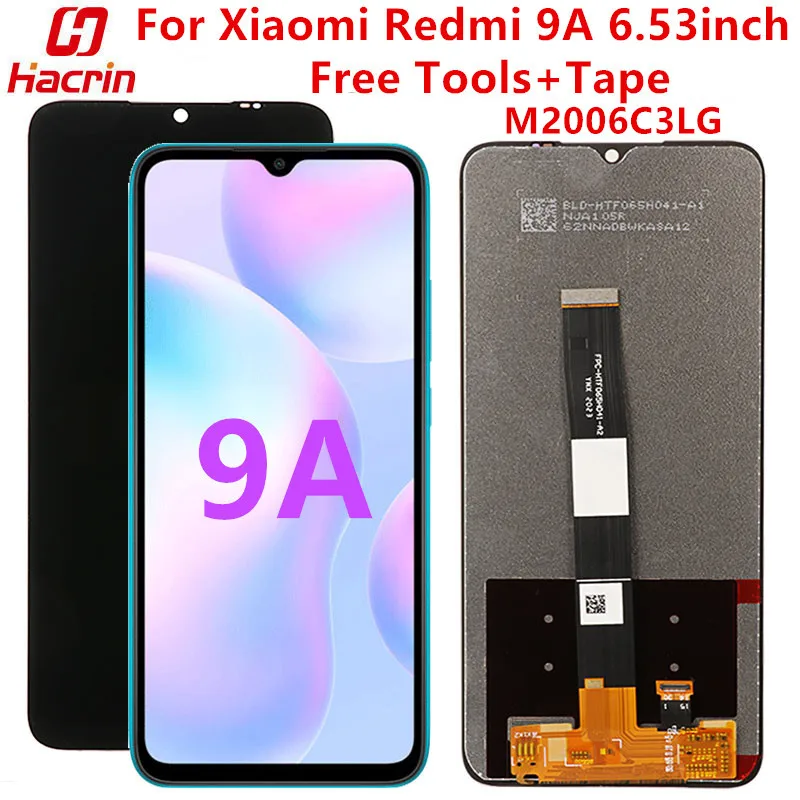 ЖК-дисплей для Xiaomi Redmi 9A сменный сенсорный экран 9 A 6 53 дюйма черный | Мобильные