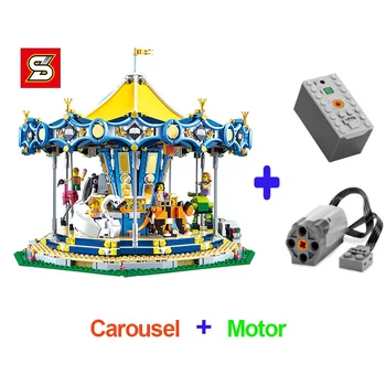 

1219 Creator City Street Carousel Building Blocks bricks Toys DIY Kid's Toys as Birthday Gifts Compatible 10257