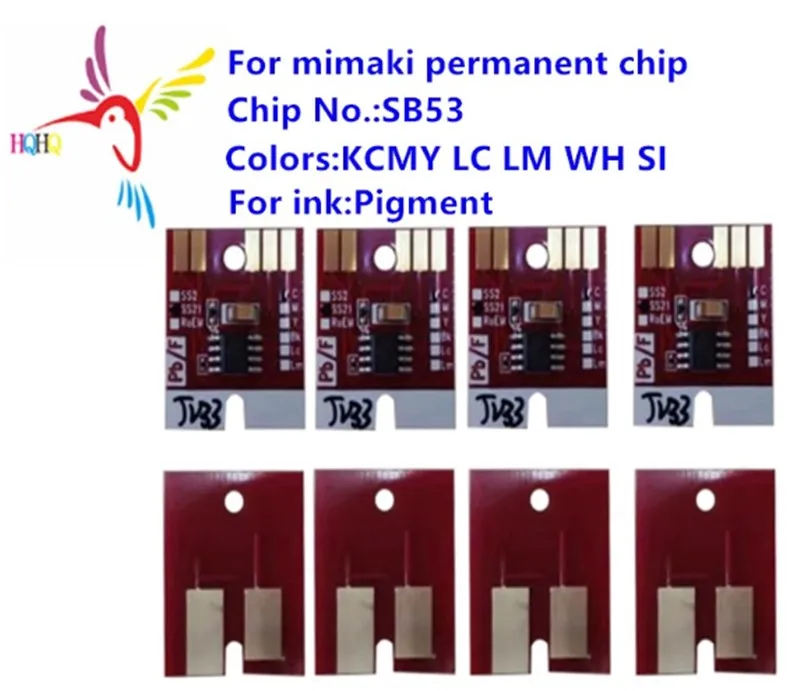 SB53 пигментный Постоянный чип для Mimaki JV5/S5/JV33/JV34/CJV/TPC1000 пигментный Постоянный чип SB53 совместимый для JV33