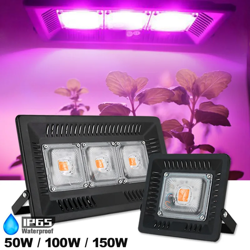 

LED Grow Light 50W 100W 150W AC 220V LED Lamp PhytoLamp For Plants Flower Seeding IP65 Waterproof Full Spectrum Plants Lamp