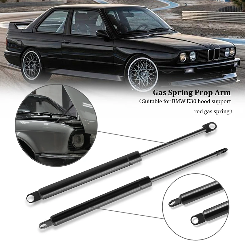 

2 pcs For BMW E30 Auto Accessories Car Front Hood Bonnet Support Lift Spring Shock Gas Strut