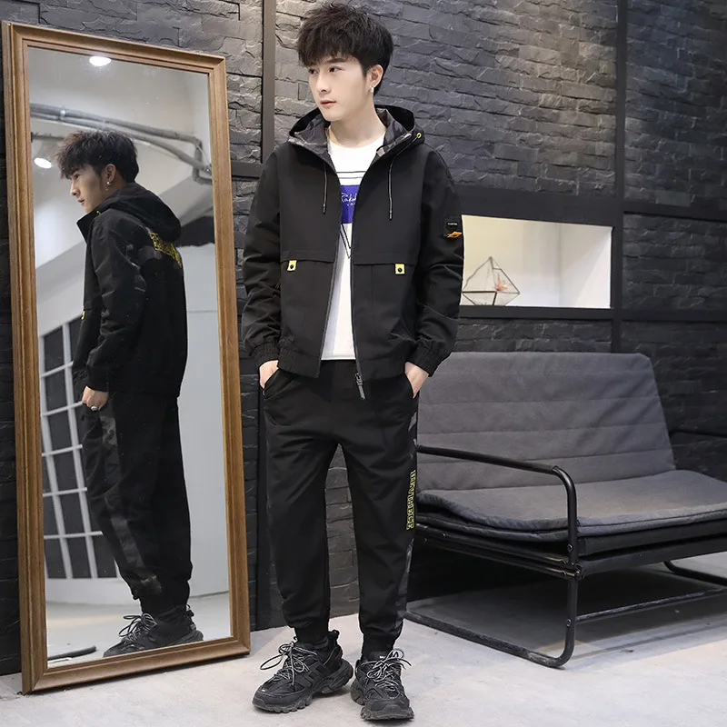 

2019 New Style Korean-style Casual MEN'S Outerwear Spring And Autumn Trend Handsome MEN'S Top Spring Workwear Jacket Suits