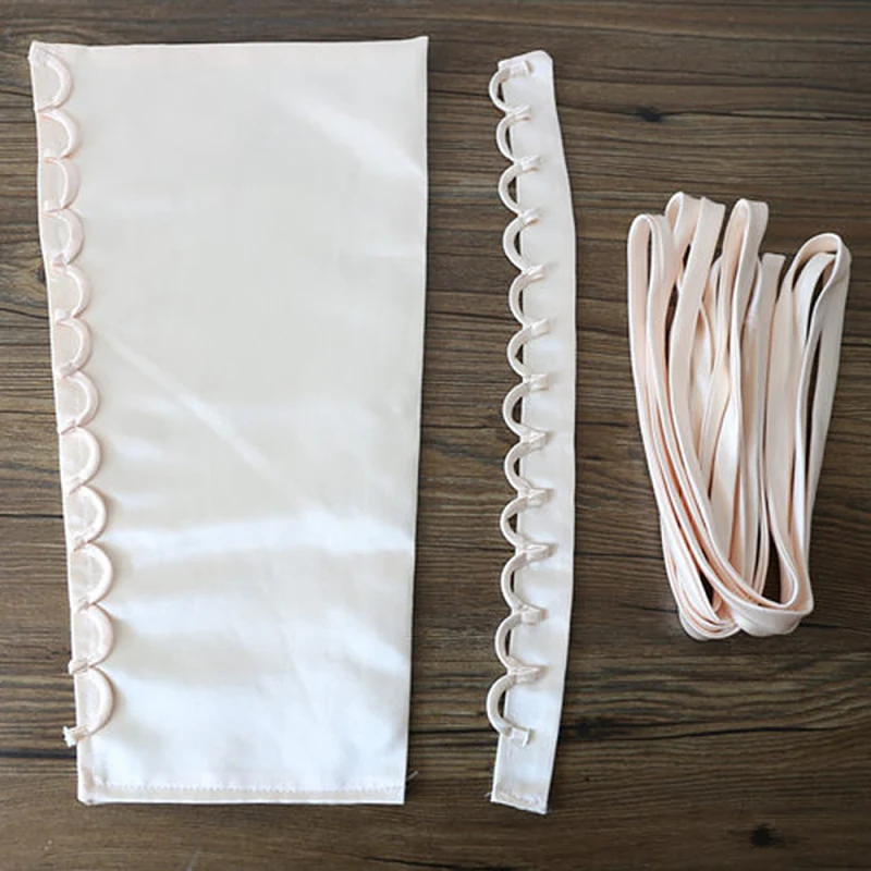 새틴 코르셋 키트 지퍼 교체 웨딩 가운 백 레이스 웨빙 DIY 공예 웨딩 드레스 액세서리 재료, 세트당 3 개