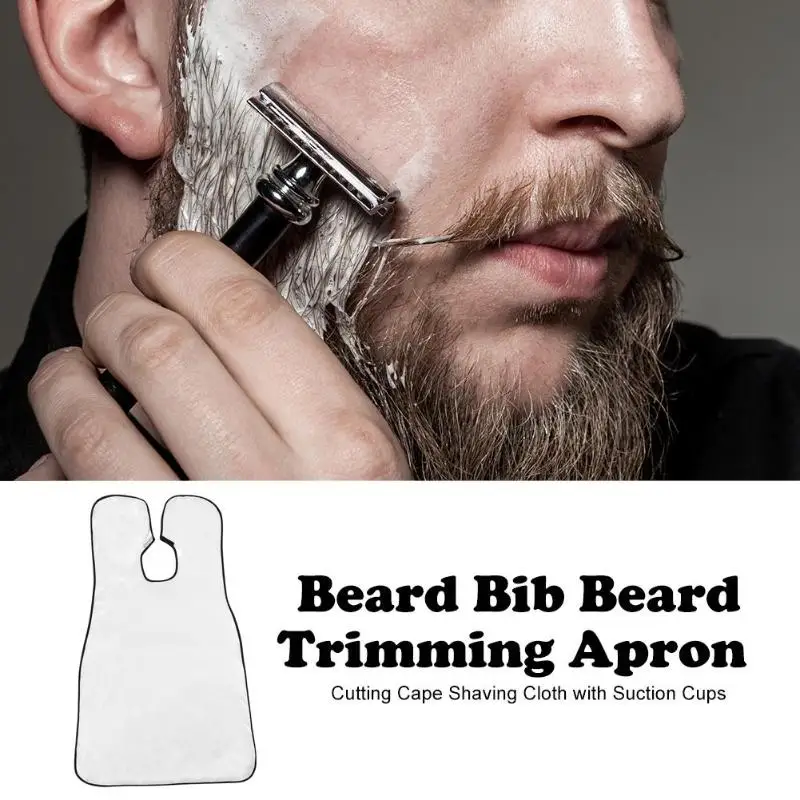 Борода нагрудник борода фартук с отделкой резка накидка полотно для бритья с присосками