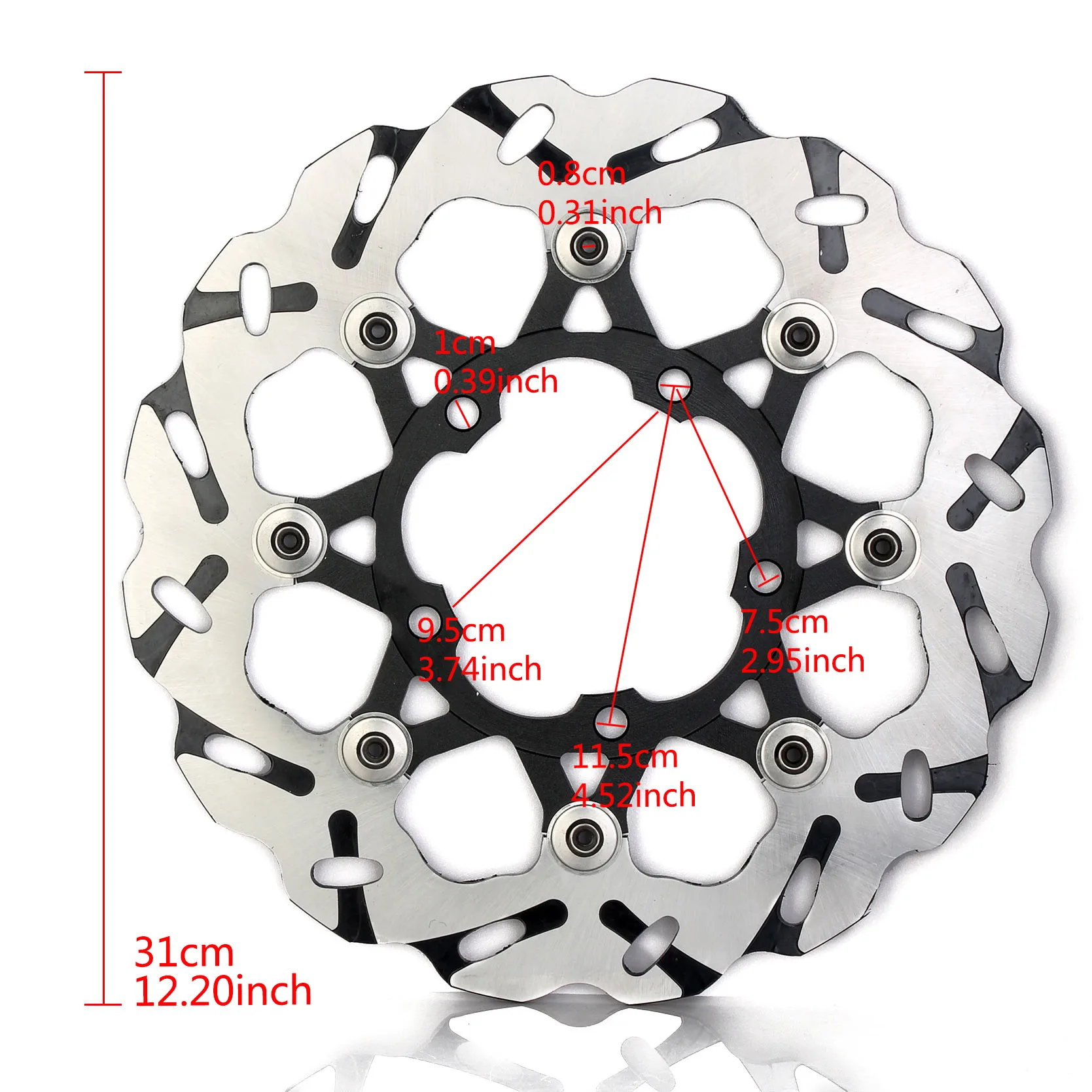 1 пара мотоцикл ротор дисковых передних тормозов для Suzuki GSXR 1000 2005-2007 GSXR 600 750 2006-2007 черный D40