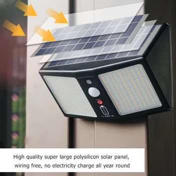 

Outdoor Decorative Solar Lamp Wireless Sunlight Street Lamp Automatically Recharging Fence Landscape for Pathway Yard