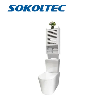 

Waterproof, non-porous bathroom shelf shelf above the toilet bathroom storage cabinet wall-mounted storage rack