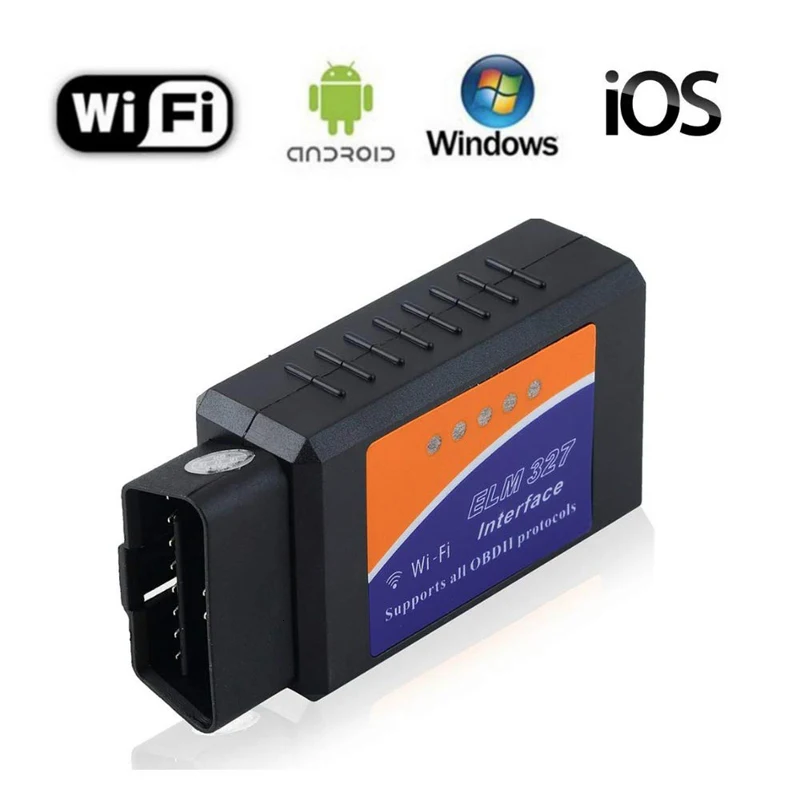 ELM327 V1.5 OBD2 wifi сканер ELM327 Wi-Fi OBDII elm 327 V 1,5 OBD 2 Автомобильный диагностический инструмент ODB2 считыватель кодов для Android/IOS