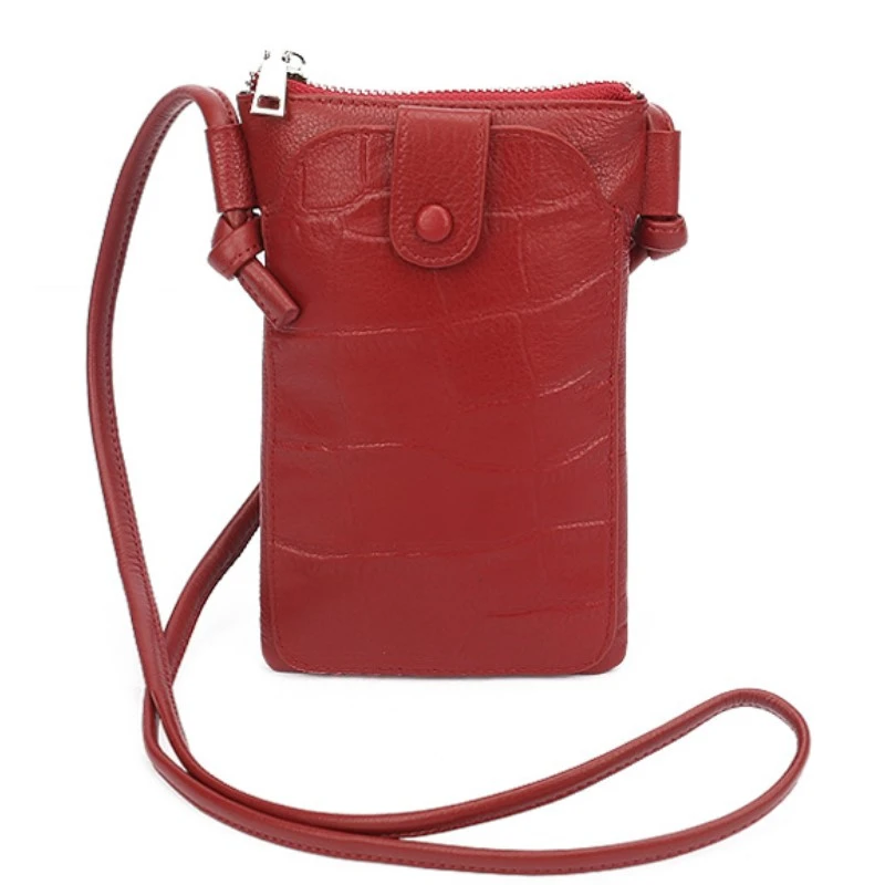 

Сумка кросс-боди для сотового телефона известного бренда, саквояж на плечо из воловьей кожи для мобильного телефона, кредитница, мини-сумка на плечо для женщин, кошелек на лето