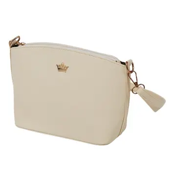 

Women Handbag Casual Women Messenger Bags Shell Pattern Cross Body Bags Women Bag Tote & Imperial Crown (Beige PU)