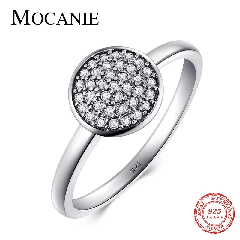 Mocanie высокое качество 100% Стерлинговое Серебро 925 пробы роскошные свадебные