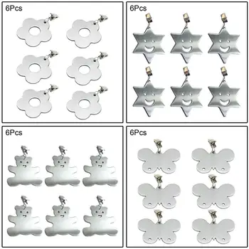 

6pcs Tablecloth Weights Stainless Steel Hanging Buckles With Metal Clip Clamp For Picnic Table Cloth DIY Hooks Tablecloth Decor