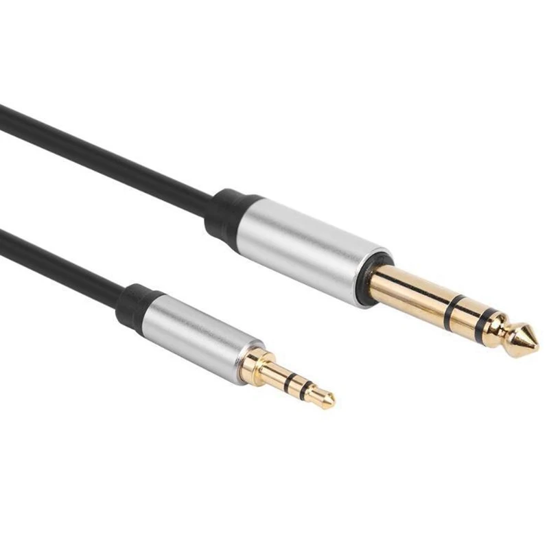 2Pcs 4Ft 1 4 Inch Male to 1 8 Inch 3 5mm Male to Male Stereo o Cable o Jack Headphone Cable for Guitar Amplifier