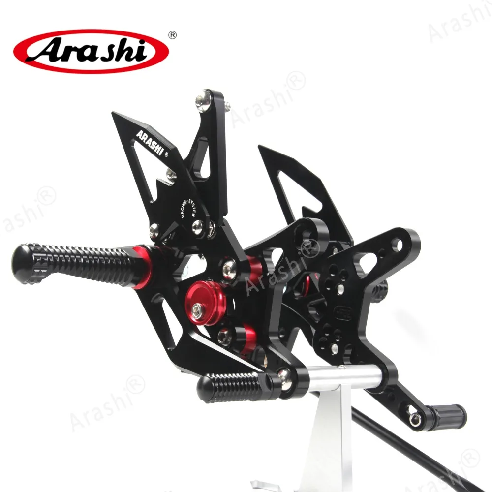 Регулируемая подножка для ног Arashi NINJA ZX6R 2007-2008 с ЧПУ для KAWASAKI Ninja ZX-6R ZX 6R 2007 2008 Rearset