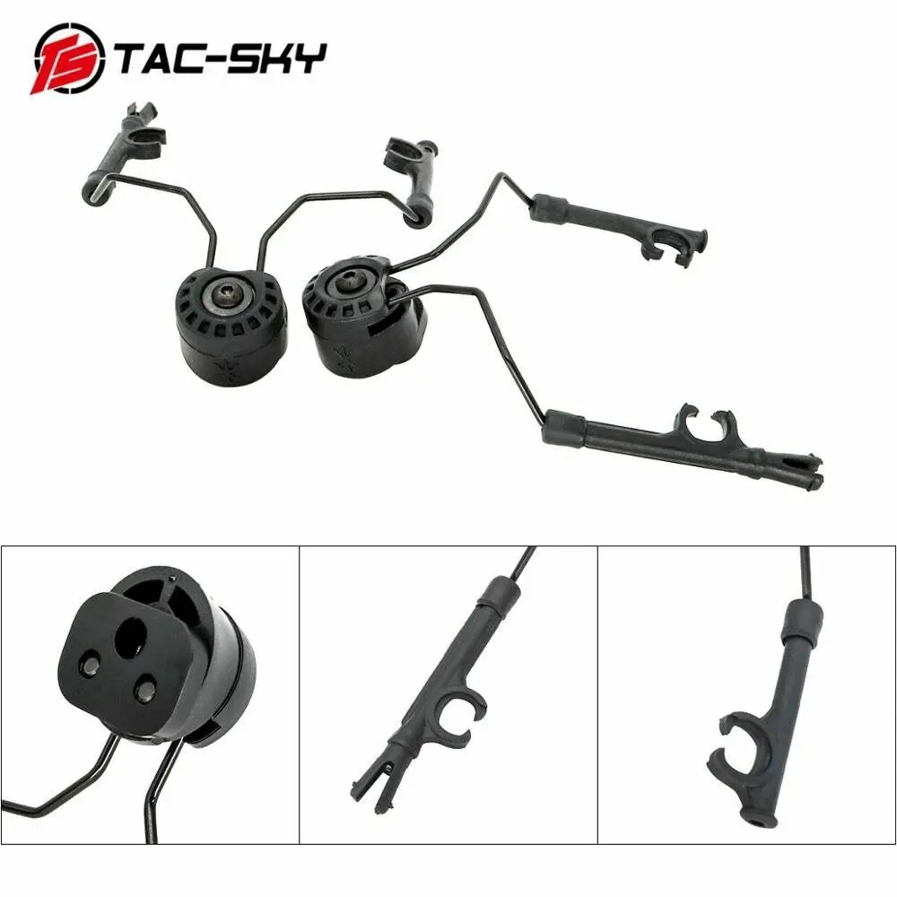 TAC-SKY Tactical Helmet ARC Track Adapter COMTAC Bracket Tactical Headphone Bracket Suitable for Comtac i ii iii iv Headset