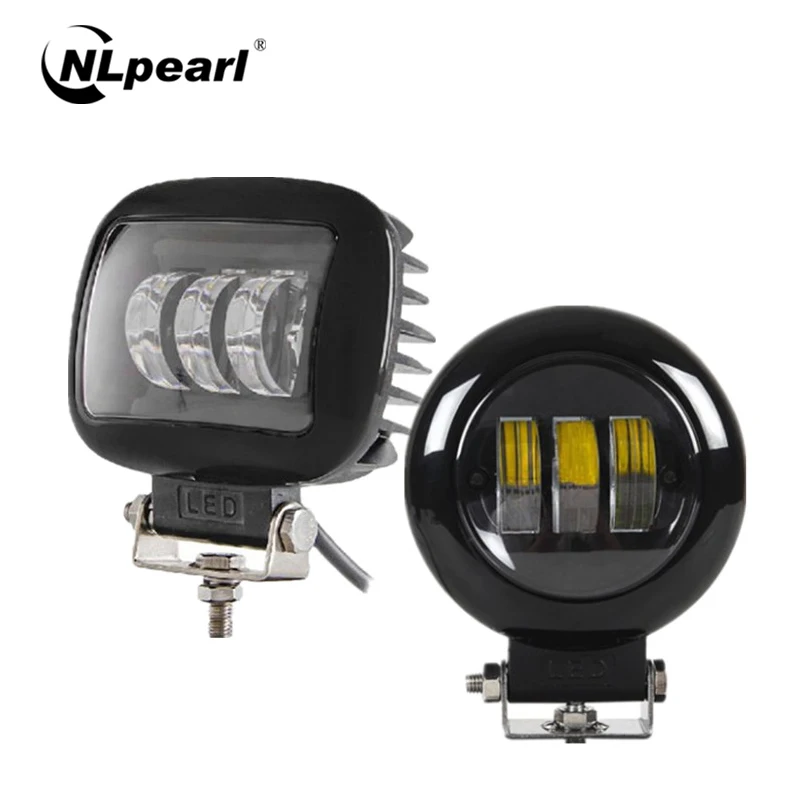 Nlpearl 2x 30W Square/Round LED Fog Lights for Cars Fog Lamp Waterproof LED Work light for Truck 4x4 SUV 4WD Car Light Assembly Nlpearl 2x 30W Square/Round LED Fog Lights for Cars Fog Lamp Waterproof LED Work light for Truck 4x4 SUV 4WD Car Light Assembly