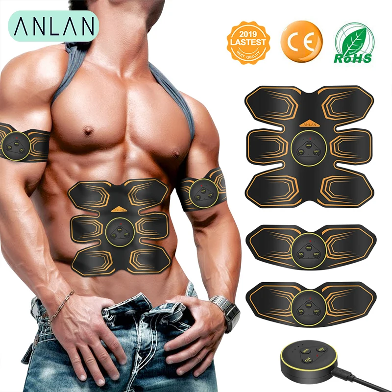 

EMS Wireless Muscle Stimulator Trainer Smart Fitness Abdominal Training LED Electric Weight Loss Stickers Body Slimming Belt