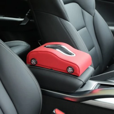 car tissue box-9 Индивидуальный логотип автомобиля коробка для салфеток бизнес коробка для салфеток кожа временная парковка номер пластина для приема автомобиля Прокат - Цвет: car tissue box-9