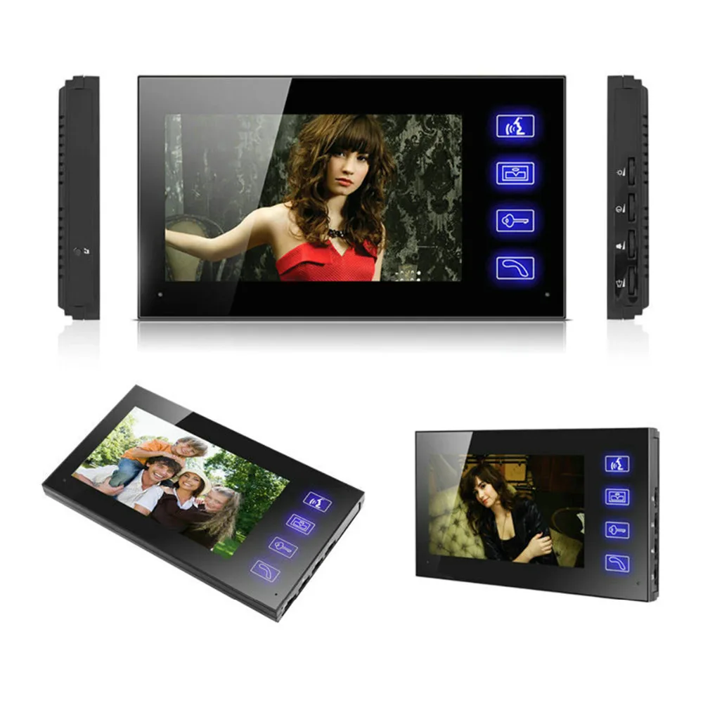 OWGYML 7 inch 700TVL Wireless Remote Control System Unlock Intercom Video Waterproof Doorbell RFID Card Door Monitor Camera OWGYML 7 inch 700TVL Wireless Remote Control System Unlock Intercom Video Waterproof Doorbell RFID Card Door Monitor Camera