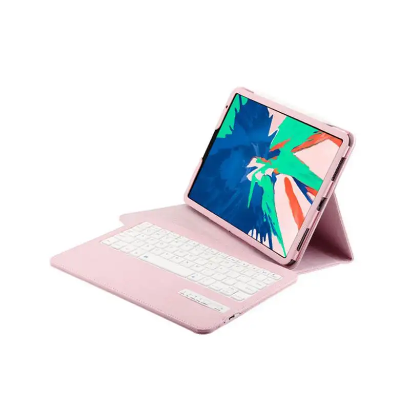 Для ipad pro 11 дюймов чехол с bluetooth клавиатурой личи зерна pu кожаный защитный чехол для Apple ipad pro 11