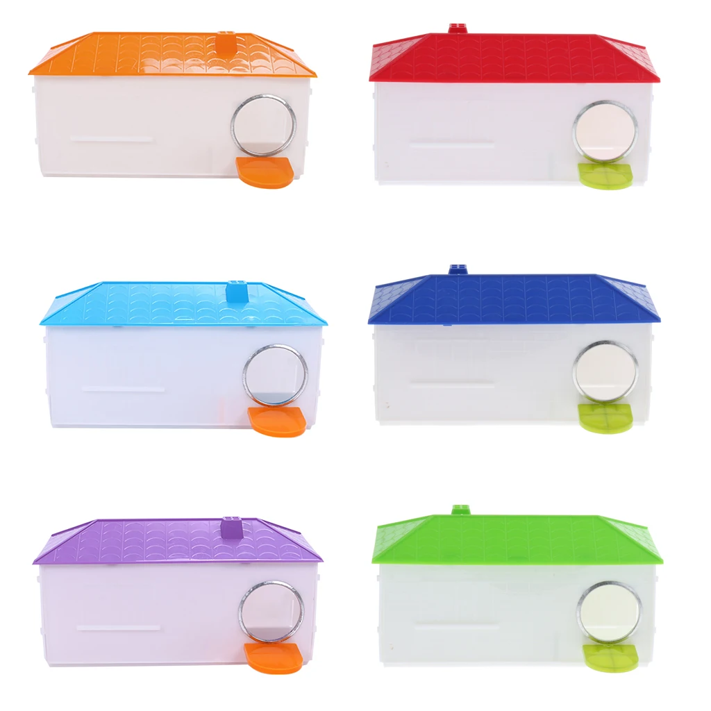 Small Cage Plastic House Breeding Box Nest For Bird Parrot Cockatiel Small Bird Supplies