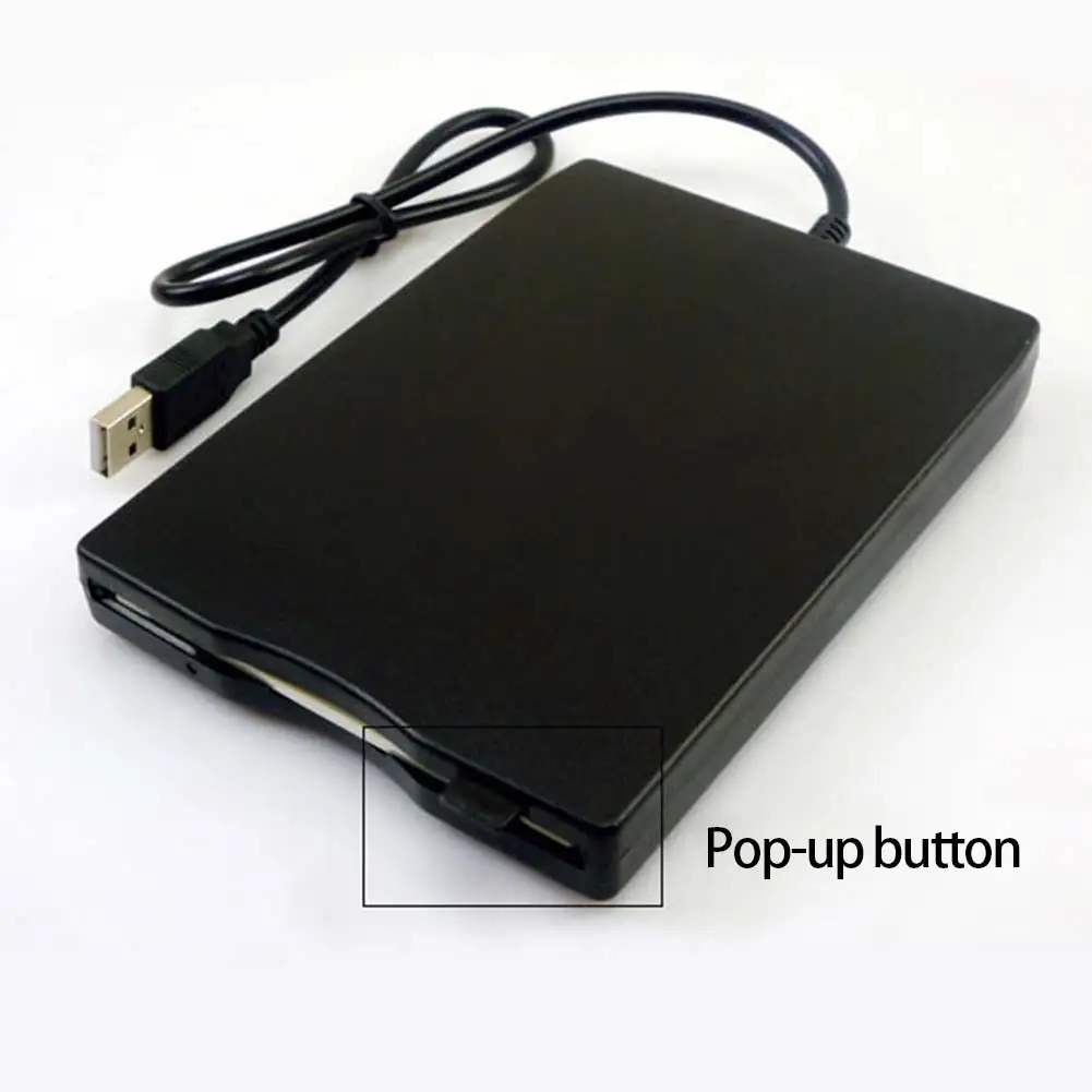  PortableB External Diskette Drive 1.44 MB Floppy Disk FDD 12 Mbps CD-ROM for Driver for Desktops La