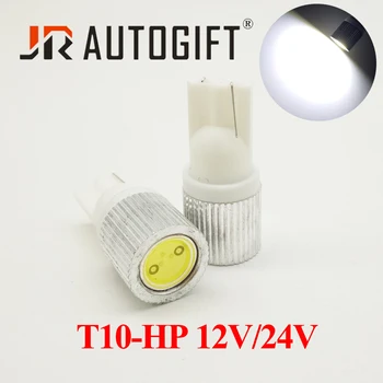 

10PCS NEW LED W5W T10 194 168 W5W High power 1.5W 12V 24V White Auto led lamp Car License plate wedge signal light Car-styling