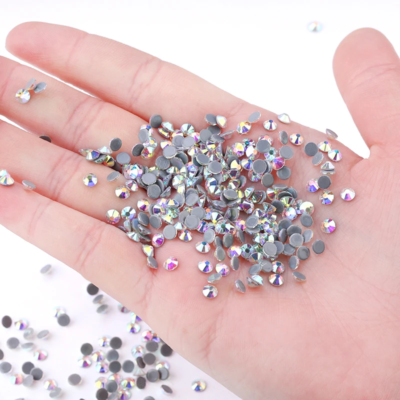 130 Strass Per Tessuti Bianchi – Cristallo Piatto Con 4 Fori, Cucitura E Decorazione Fai Da Te Per Abbigliamento E Borse