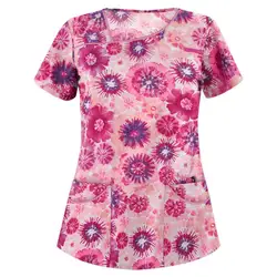 Universal Women Shirt Decorative Cool V-type Collar Women Short Sleeve T-Shirt  Ladies Shirt    Tops