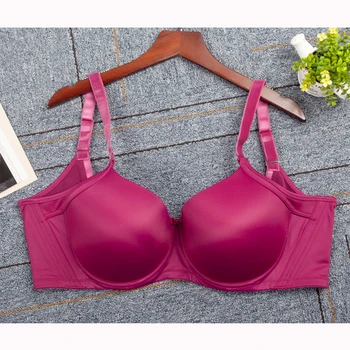 

Women's Lightly Lined Underwire Smooth Full Figure Balconette bra 34 36 38 40 C D DD DDD