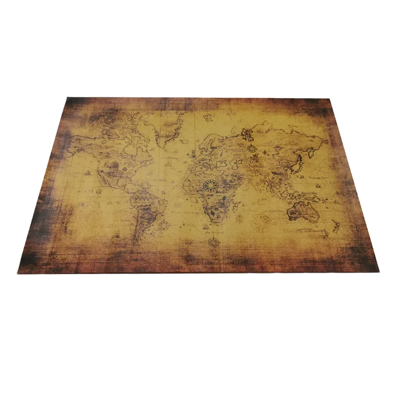 1 Pcs Teaching equipment 72.5*51.5cm Kraft paper Wall Sticker Poster Map Vintage Brown photographic materials decorative H029