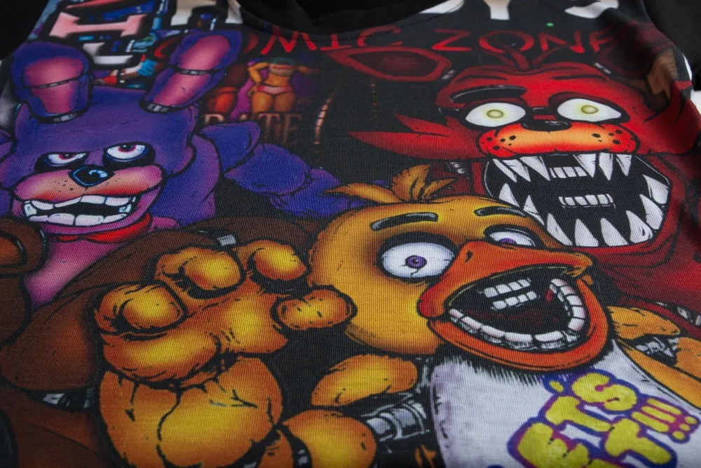 Children Short Sleeve T-shirt Boy Five Nights At Freddy's Tee Tops Clothes Kids Freddys T Shirt Costume Girls Tshirt Clothing